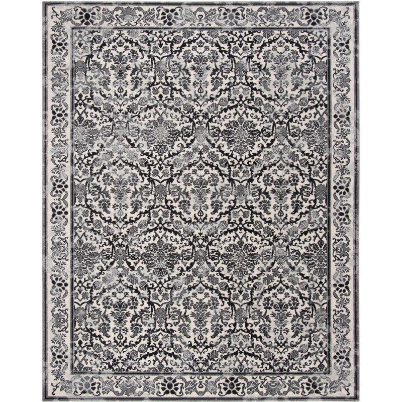Evoke EVK242 Power Loomed Indoor Area Rug - Ivory/Grey - 8'x10' - Safavieh