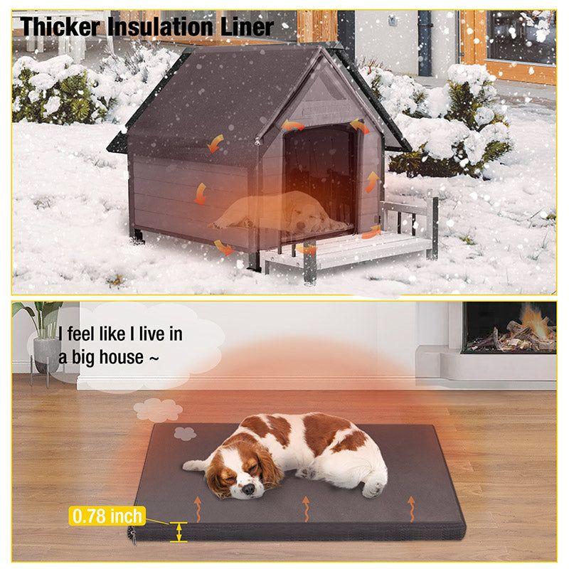Aivituvin Wood Insulated Dog House