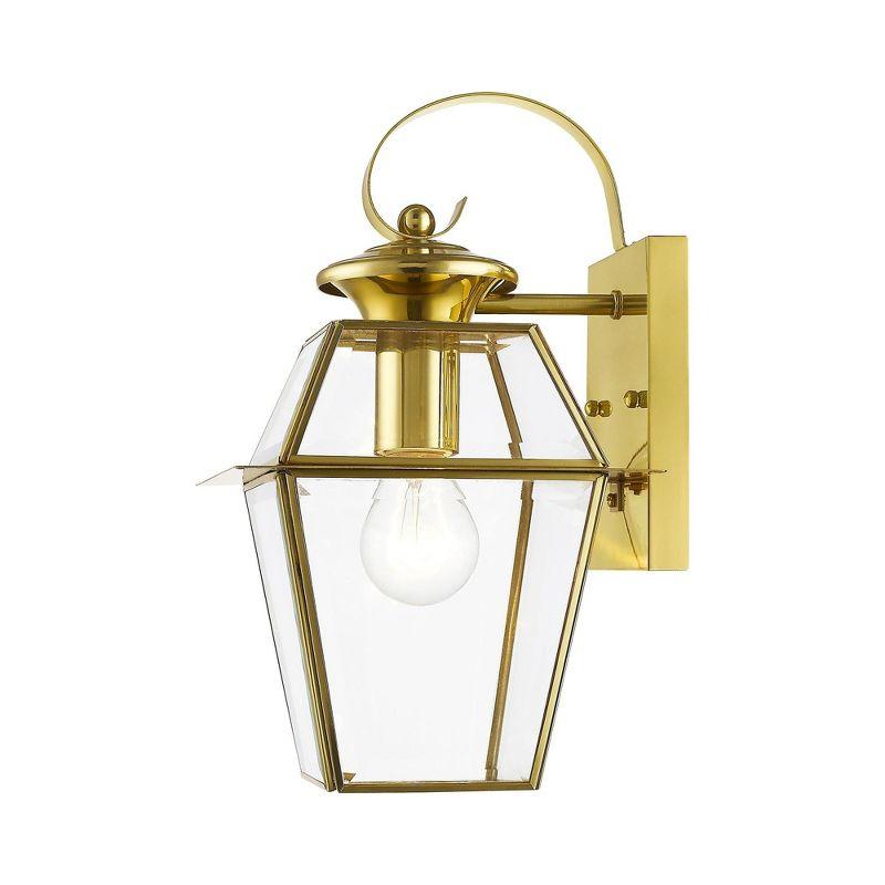 Livex Lighting Westover 1 - Light Wall Light in  Polished Brass