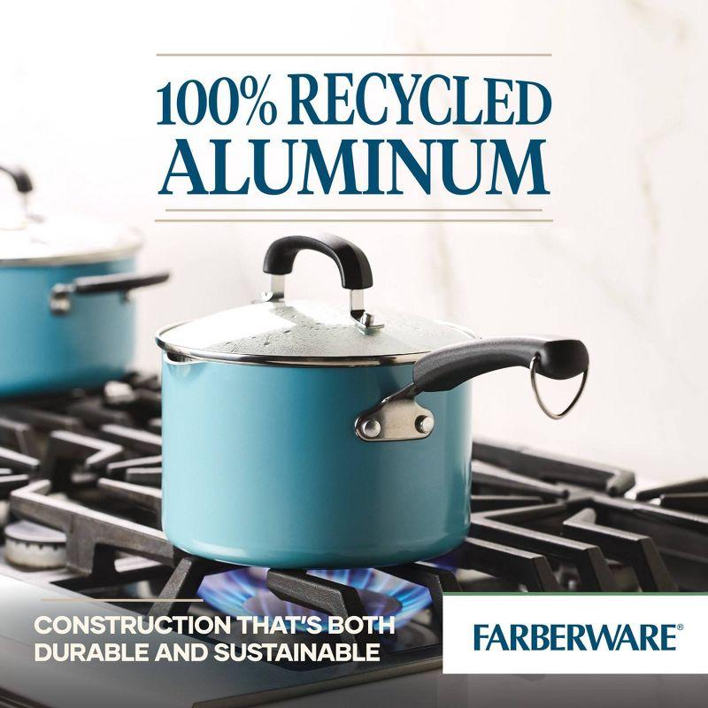 Farberware Farberware Eco Advantage Ceramic Nonstick Straining Saucepan With Lid, 3-Quart