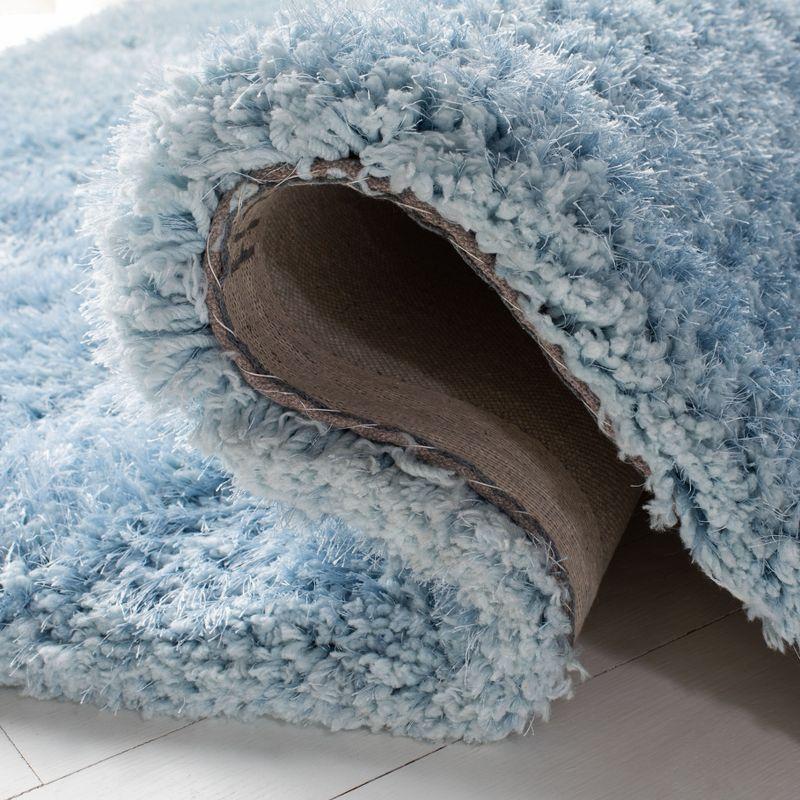 Supreme Shag SGS621 Hand Tufted Indoor Accent Rug - Light Blue - 3'x5' - Safavieh