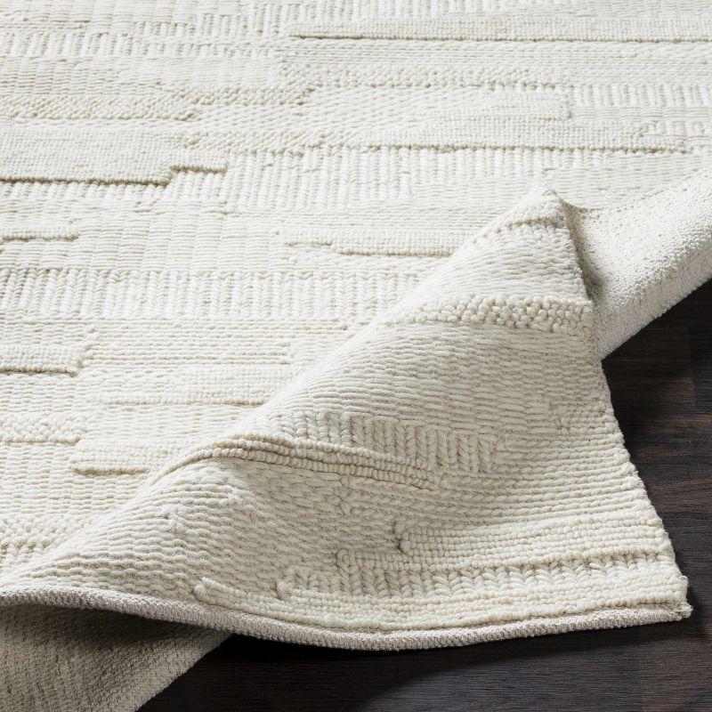 Hauteloom Cypress Cream Textured Wool Rug