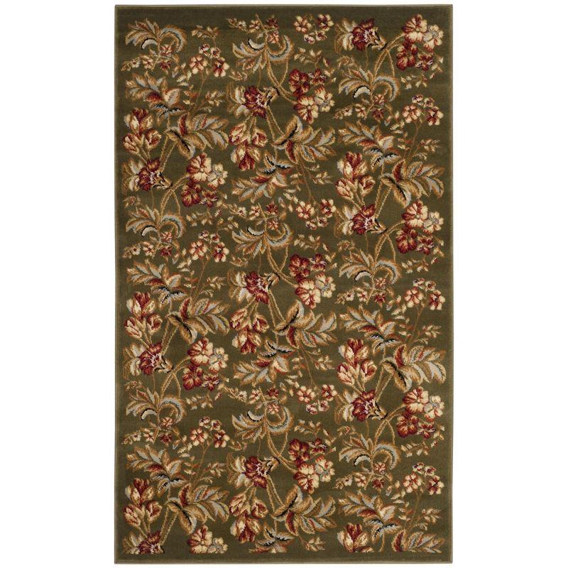Lyndhurst LNH326 Power Loomed Accent Rug - Sage - 3'3"x5'3" - Safavieh