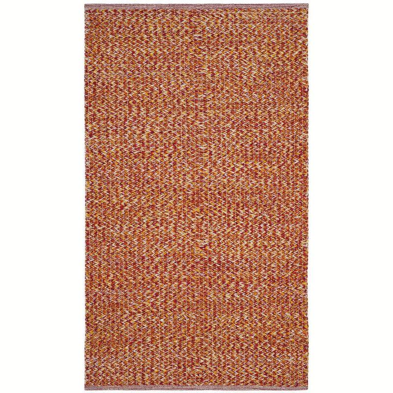 Montauk MTK602 Hand Woven Indoor Area Rug - Orange/Multi - 4'x6' - Safavieh.