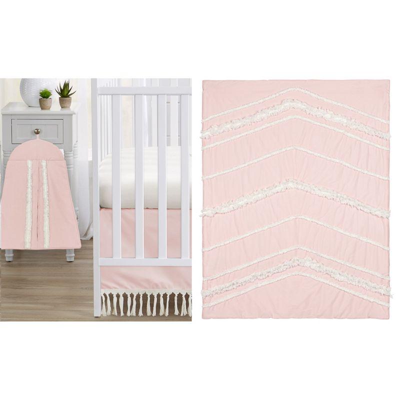 Sweet Jojo Designs Boho Fringe 4 Piece Crib Bedding Set