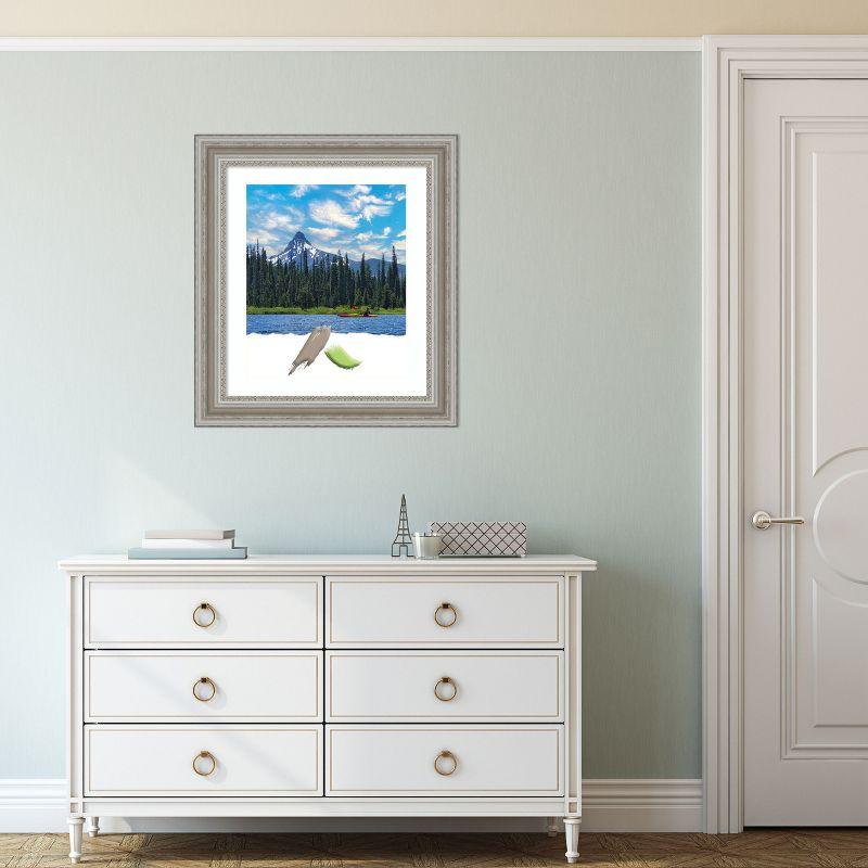 Amanti Art Parlor Silver Picture Frame Opening Size 20x24 in. (Matted To 16x20 in.)