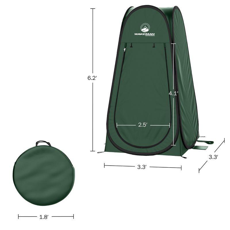 Wakeman Outdoors Pop Up Privacy Tent, Green