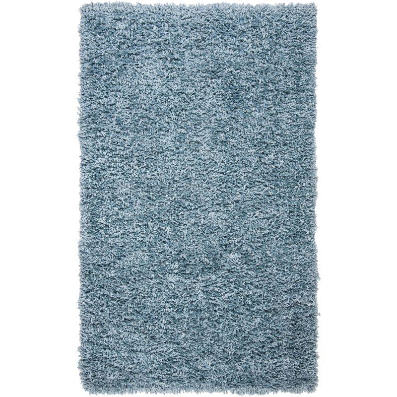 Sheep Shag SSG212 Hand Woven Area Rug - Aqua - 4'x6' - Safavieh.