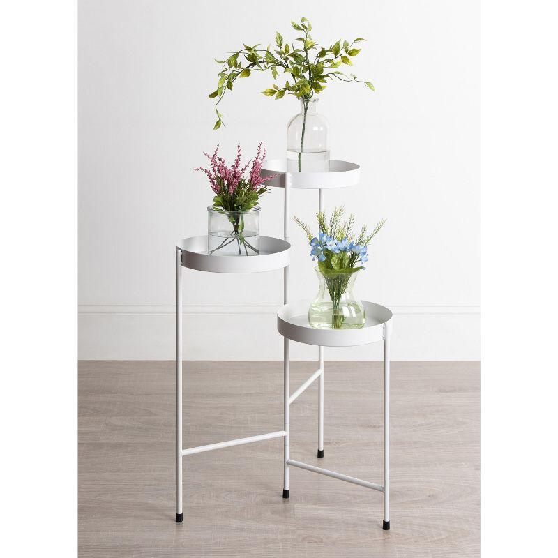 Kate and Laurel - Finn Metal Tri-Level Plant Stand