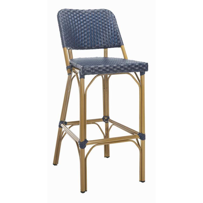 Deltana Barstool - Indoor/Outdoor - FOX5208 - Navy - Safavieh