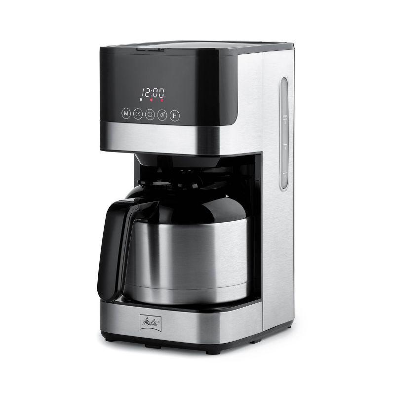 Sleek 8-Cup Stainless Steel Programmable Drip Coffee Maker with Thermal Carafe