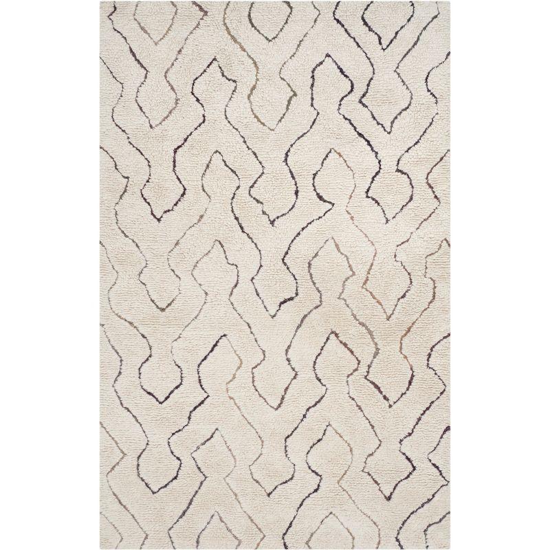 Casablanca CSB211 Hand Tufted Indoor Area Rug - Ivory/Multi - 5'x8' - Safavieh