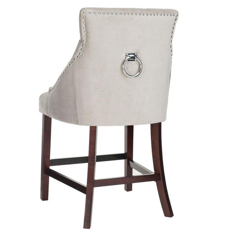 Balyon Upholstered Counter Stool with Solid Wood Frame