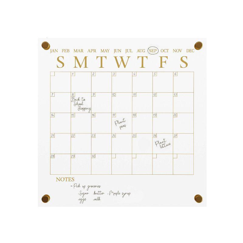 Thomas Martha Stewart Acrylic Wall Calendar with Dry Erase Marker and Mounting Hardware