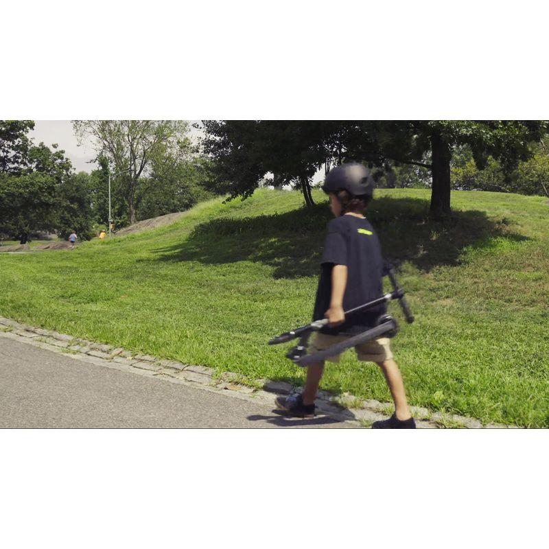 Black LED Light-Up Adjustable Kids' Kick Scooter