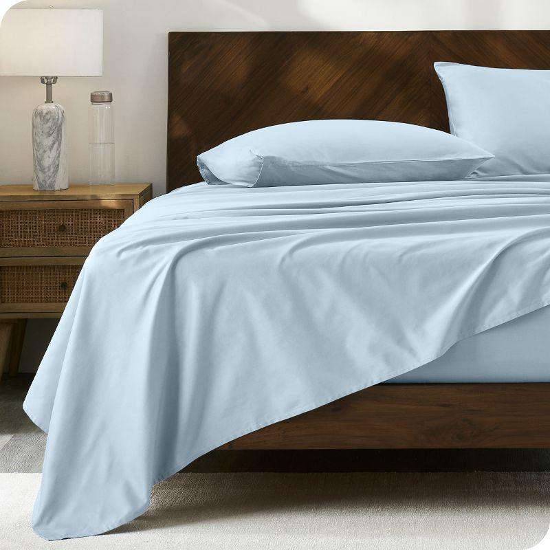 300 Thread Count Organic Cotton Percale Bed Sheet Set by Bare Home