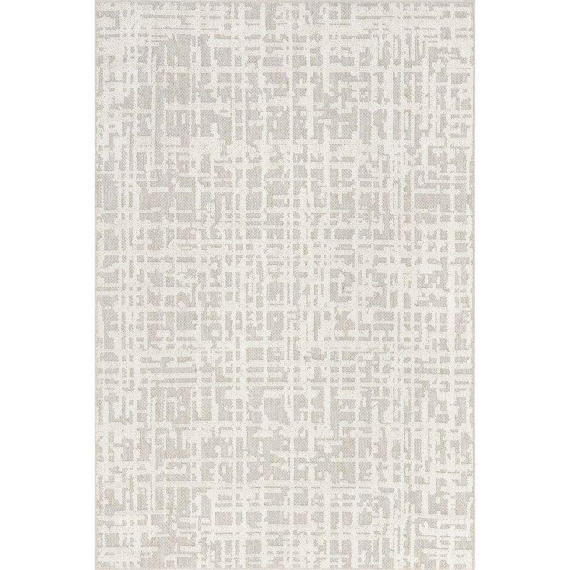 Nuloom Amity Abstract Machine Washable Indoor Area Rug, 5' 3" x 7' 7", Beige