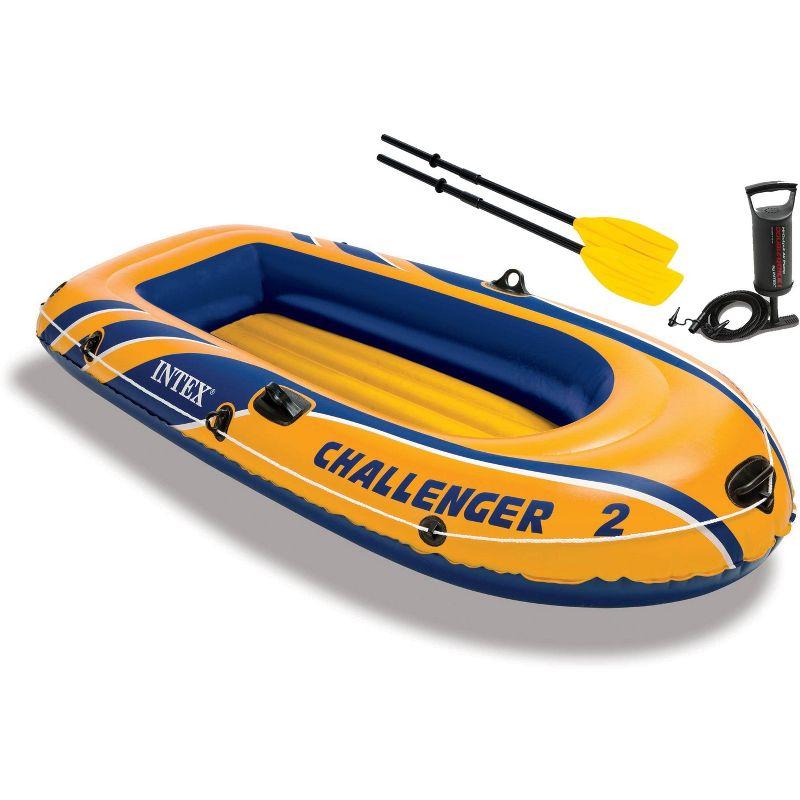 Intex Challenger 2 Inflatable Boat Set With Pump And Oars | 68367EP
