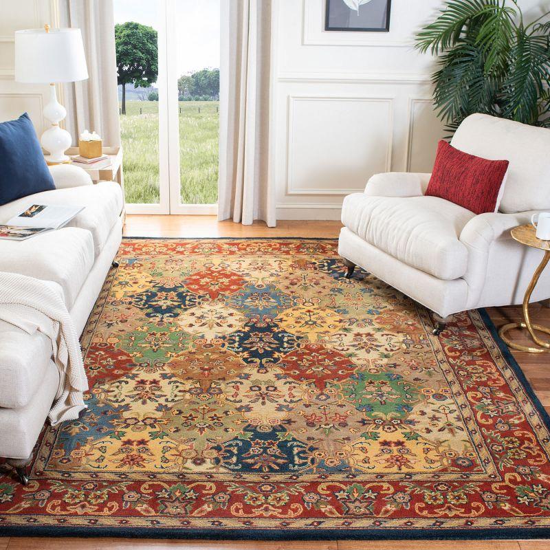 Heritage HG911 Hand Tufted Area Rug - Multi/Burgundy - 8'3"x11' - Safavieh.