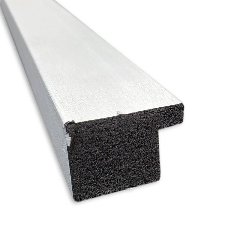 30" x 24" Grace Brushed Framed Bathroom Vanity Wall Mirror Nickel - Amanti Art: Modern Rectangle, No Assembly Required