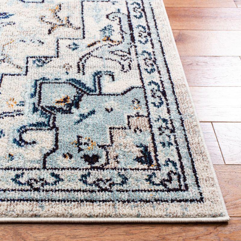 Madison MAD473 Power Loomed Indoor Area Rug - Ivory/Light Blue - 8'x10' - Safavieh