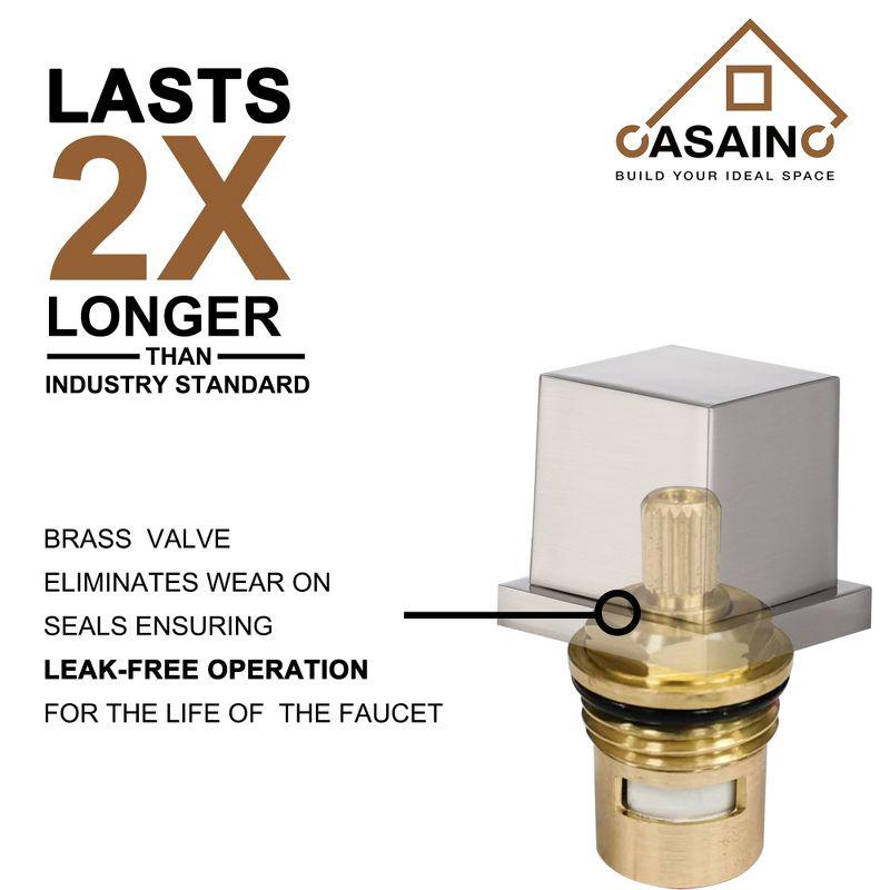 Widespread Faucet 2-Handle Bathroom Faucet with 3 Holes and Pop Drain