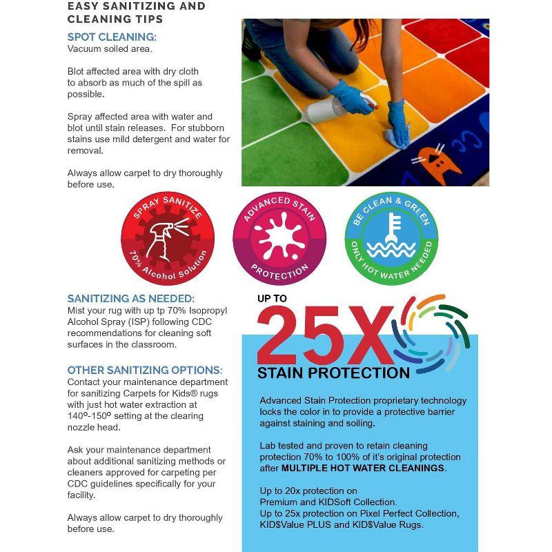 Carpets for Kids Chalkboard Choose Kind Black/Blue Tufted Area Rug