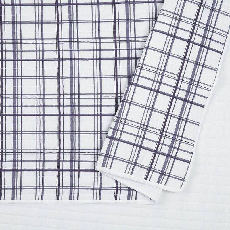 Marquis Plaid Reversible Microfiber Quilt Set