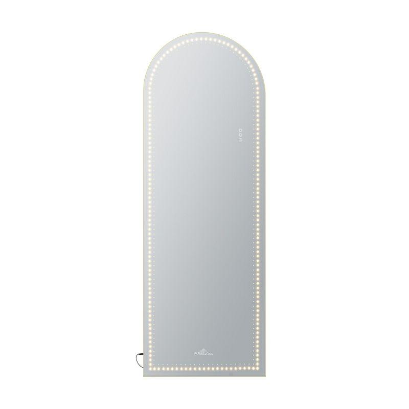Impressions Vanity Stage Lite Arch Full Length Vanity Mirror Dotted