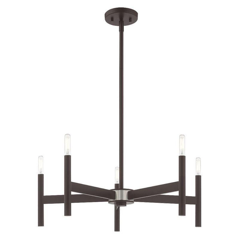 Livex Lighting Copenhagen 5 - Light Chandelier in  Bronze