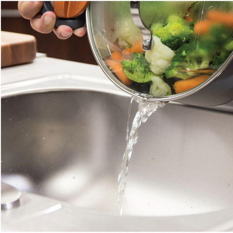 Gotham Steel Gotham Steel Stock Multipurpose Pasta Pot with Strainer Lid & Twist and Lock Handles