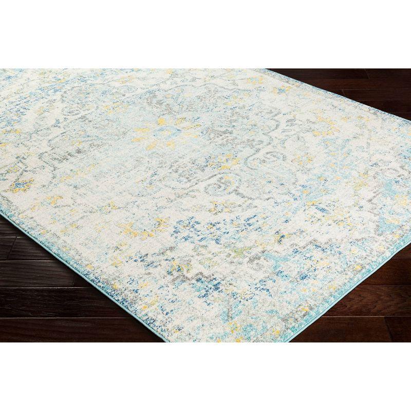 Livabliss 7'10"x10'3" Abby Traditional Rugs Cream/Charcoal: Medium Pile, Fade & Stain-Resistant, Indoor Use