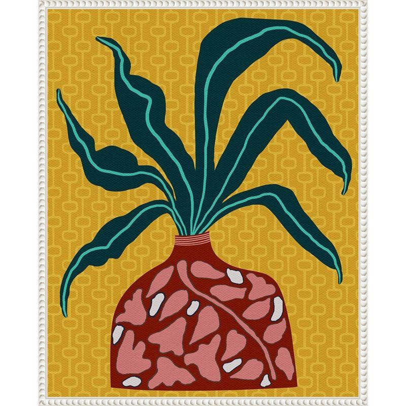 Amanti Art 23"x28" Snappy Botanical III by Regina Moore Framed Canvas Wall Art Print