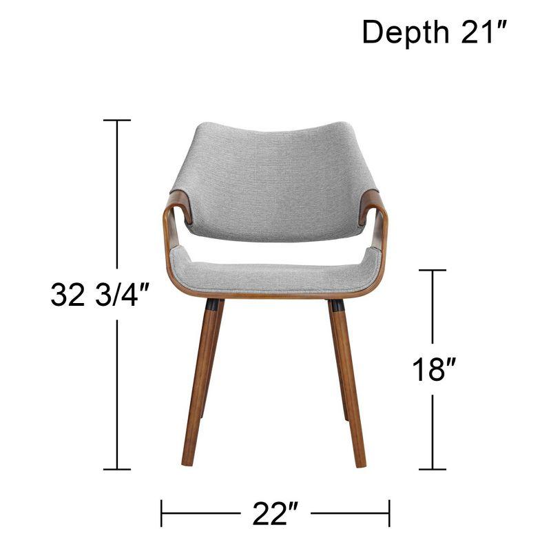 Studio 55D Westin Gray Fabric and Beech Wood Dining Chair