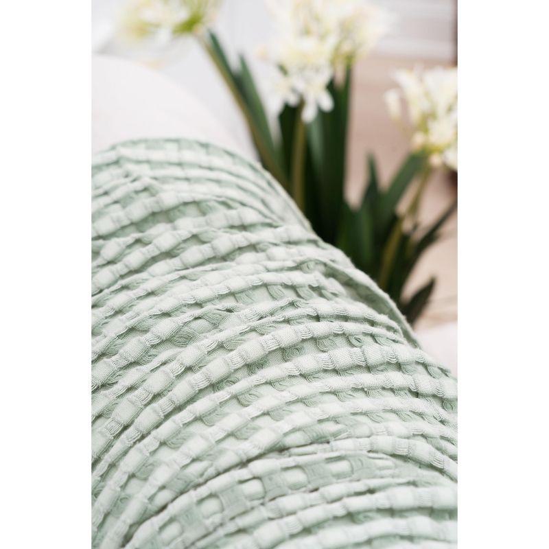 C&F Home Sage Bamboo Cotton Waffle Cooling Throw Blanket