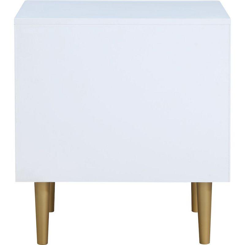 Meridian Furniture,Zayne White Nightstand