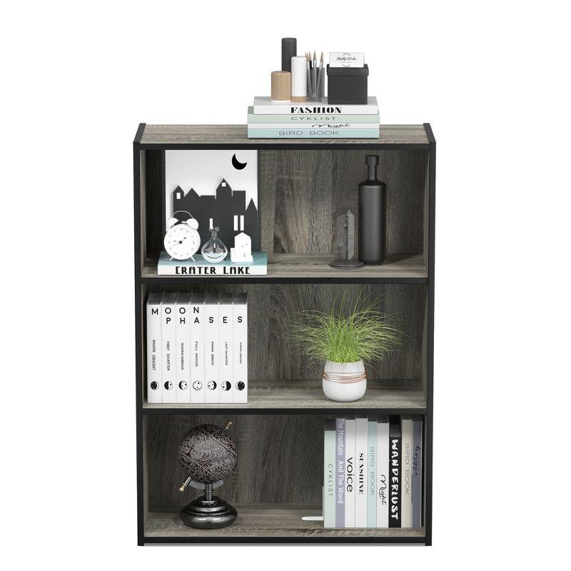 Furinno Easy Assembly 3 Cube Decorative Bookshelf Storage Display Cabinet 3-Tier Multi-functional Open Shelf