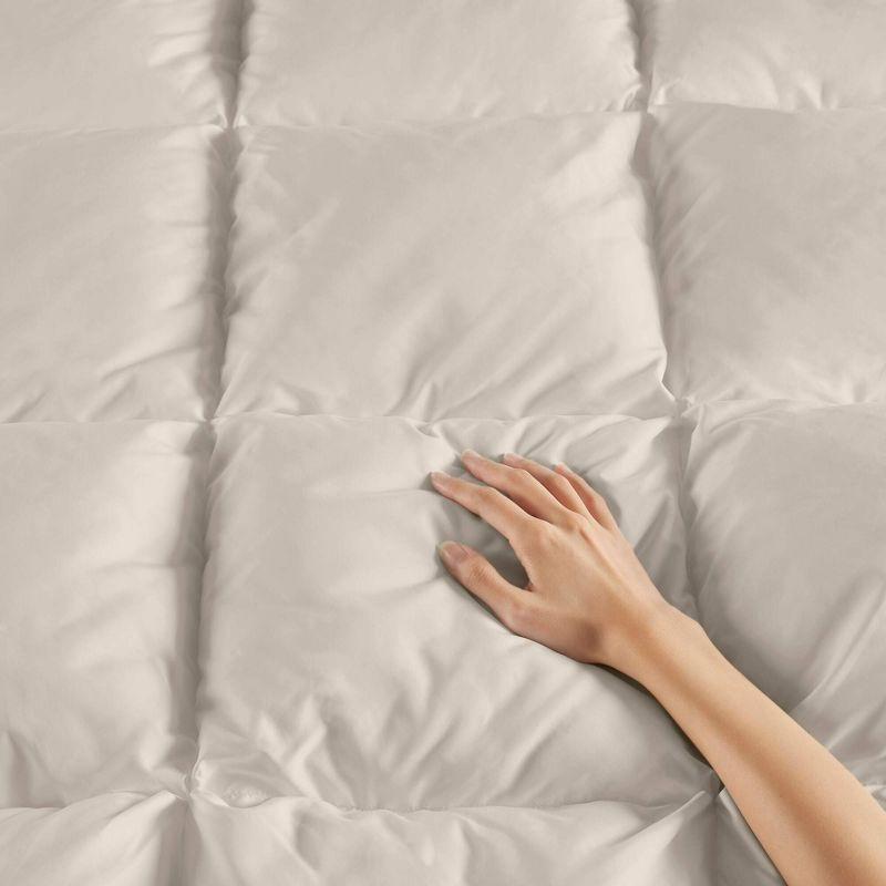 Madison Park Stay Puffed Overfilled Down Alternative Comforter Tan