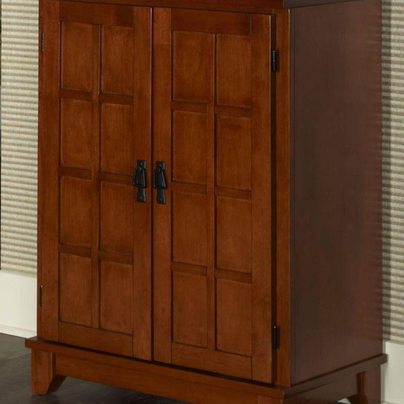 Arts & Crafts Pantry Cottage Oak - Home Styles: Traditional Hardwood Kitchen Storage, 4-Door, 4-Shelf