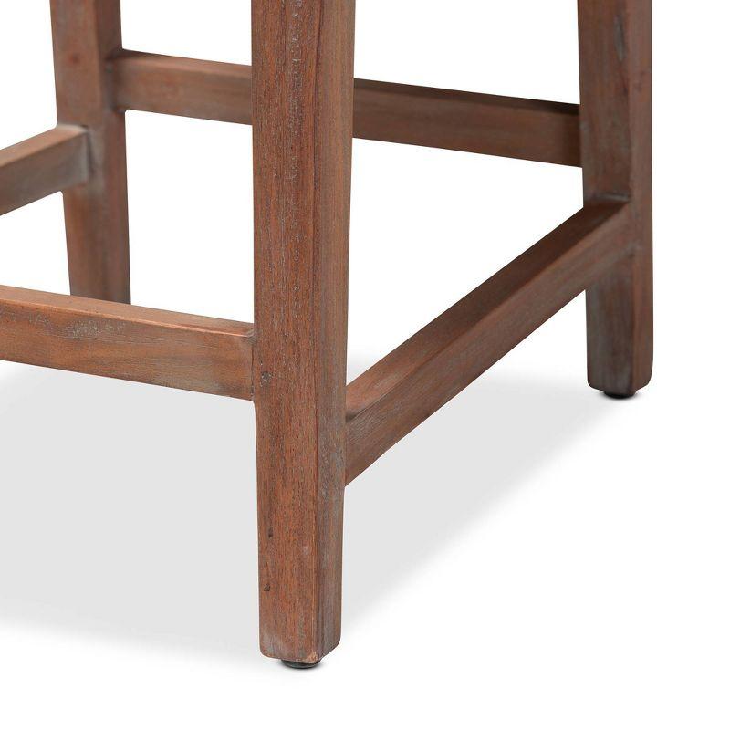 Solid Wood 27.25'' Counter Stool