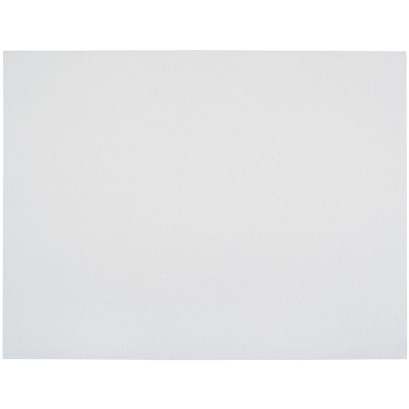 School Smart Railroad Board, 22 x 28 Inches, 4-Ply, White, Pack of 25