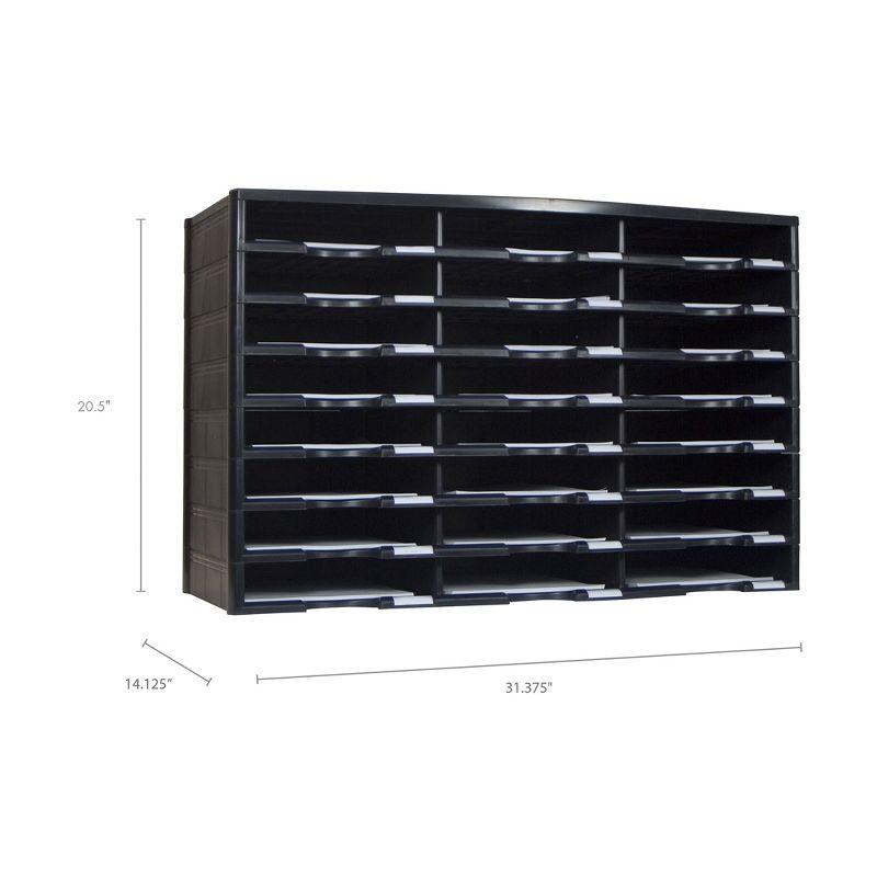 Storex 24 Compartment Literature Organizer