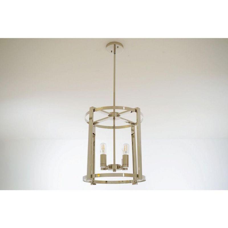 Hunter Fans Astwood 4 - Light Chandelier in  Polished Nickel