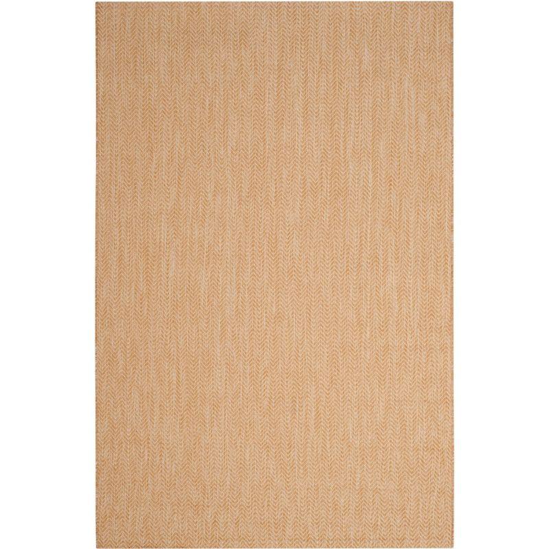 Courtyard CY8022 Power Loomed Indoor and Outdoor Area Rug - Natural/Cream - 4'x5'7" - Safavieh