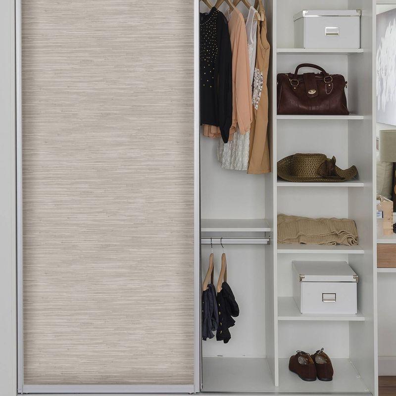 NuWallpaper Grassweave Peel & Stick Wallpaper Cream: Removable Textured Vinyl, Self-Adhesive, Classic Crosshatch Pattern