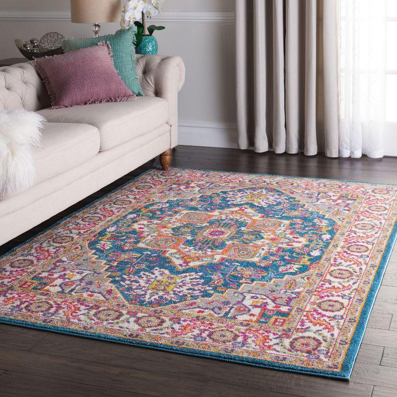 Nourison Passion Colorful Center Medallion Area Rug