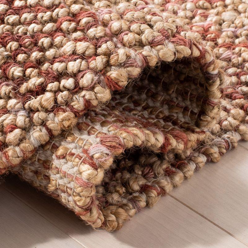 Bohemian BOH901 Hand Woven Indoor Area Rug - Natural/Pink - 5'x8' - Safavieh