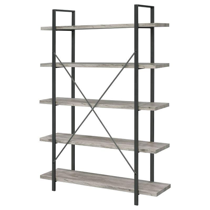 70" Cole 5 Shelf Bookcase with Frame - Coaster