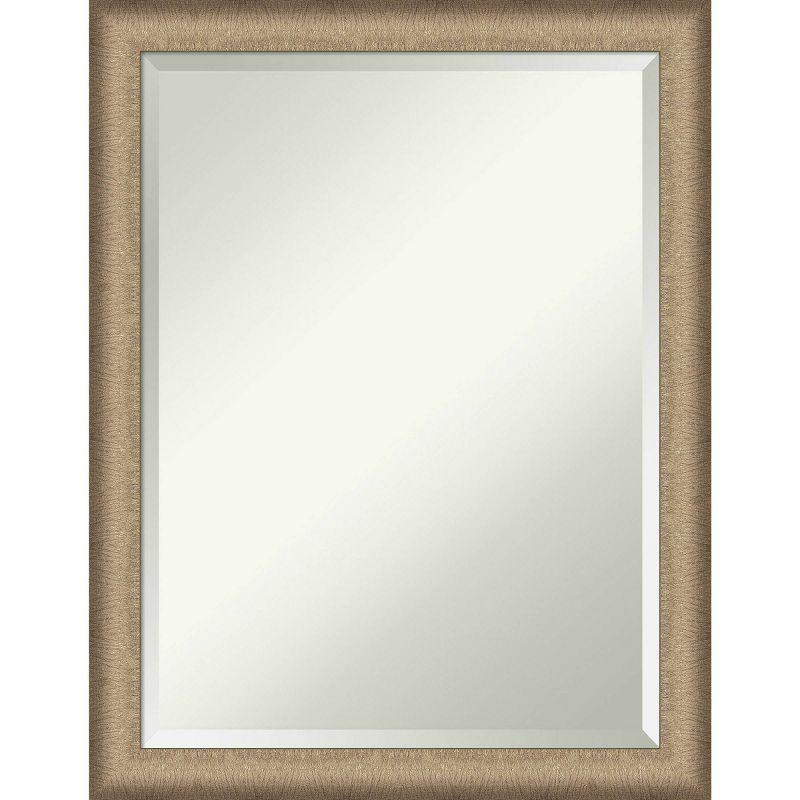 Elegant Brushed Bronze Rectangular Vanity Wall Mirror 21" x 27"