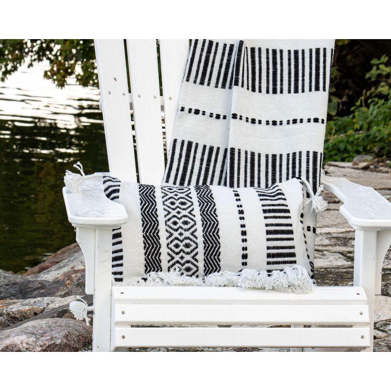Foreside Home & Garden Tassels Indoor/Outdoor Throw Pillow
